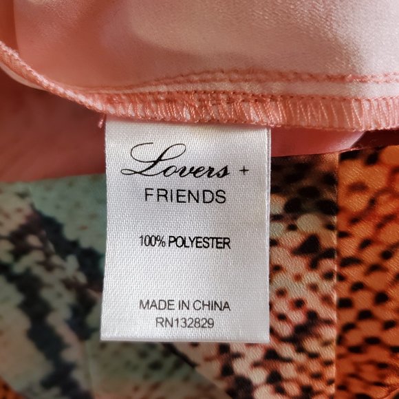 Lovers + Friends Maya Aztec Python Side Slit Tie Waist Pants Size XS - Picture 13 of 16